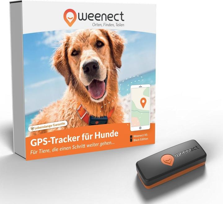 Weenect Traceur GPS XS pour chiens, noir (Chien)