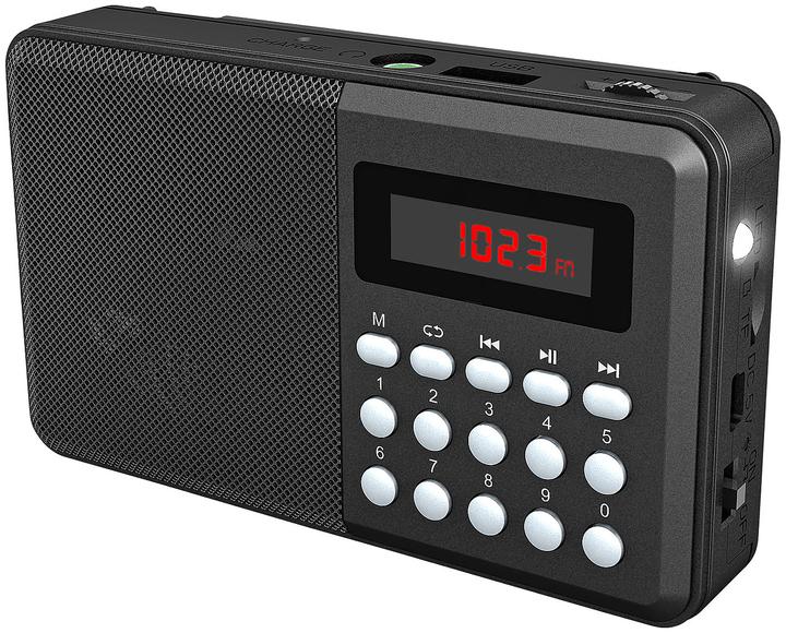 Actual product image Auvisio FM pocket radio with MP3 player (FM, Bluetooth)