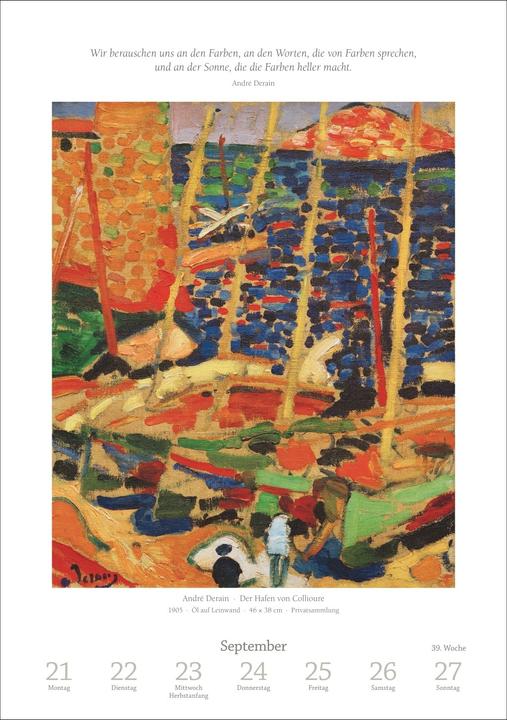 Produktbild Harenberg Kunst Wochen-Kulturkalender 2026 - 53 Meisterwerke der Malerei (Harter Einband, Deutsch)