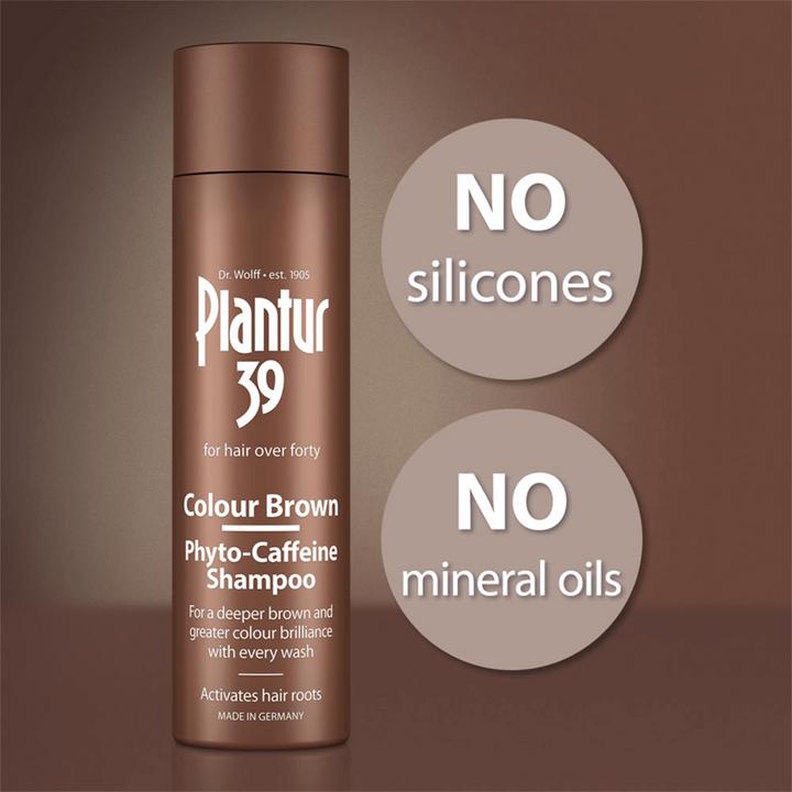 Produktbild Plantur 39 Color Braun Phyto-Coffein (250 ml, Flüssiges Shampoo)