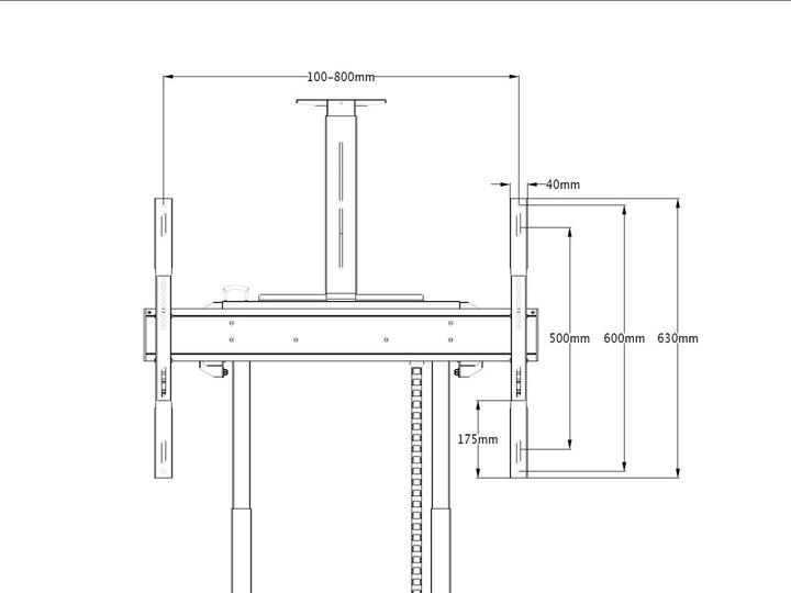 Immagine prodotto Multibrackets Kit di estensione del supporto TV, >110", nero