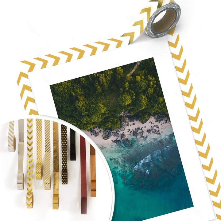 Actual product image Trenddeko The view from above: Forest and sea (30 x 40 cm)