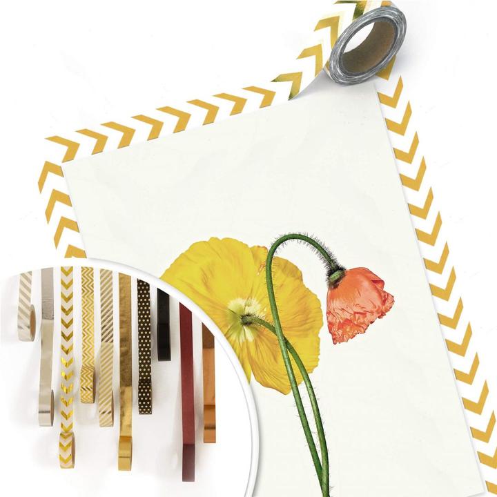 Actual product image Trenddeko The red and yellow flower (24 x 30 cm)