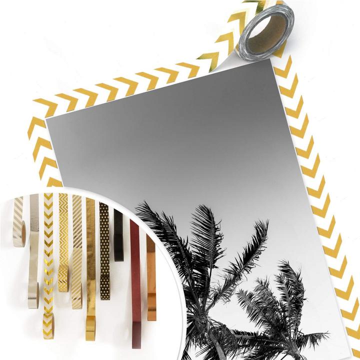 Actual product image Trenddeko Palm trees in storm (40 x 50 cm)