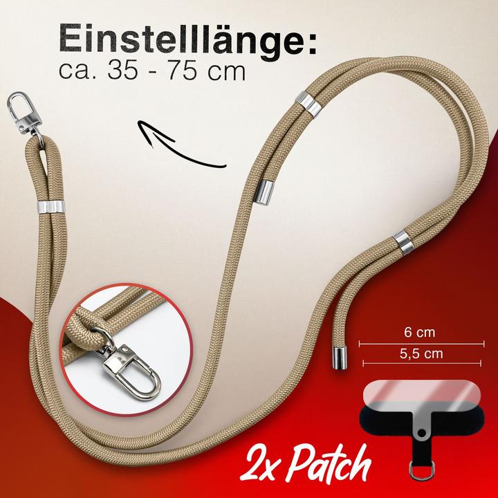 Immagine prodotto Nalia HoldMe Lanyard Handykette – Universal Trageband für Smartphones - Verstellbar, Soft & Elastisch