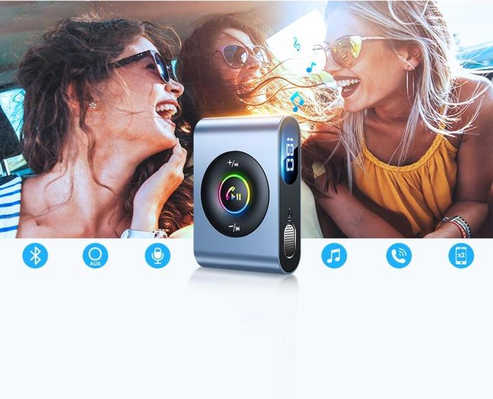 Actual product image Joyroom Bluetooth 5.3 AUX receiver JR-CB1 (grey) (Receiver)