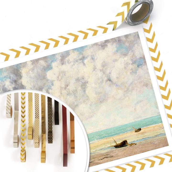 Actual product image Trenddeko Courbet - The calm sea (100 x 80 cm)