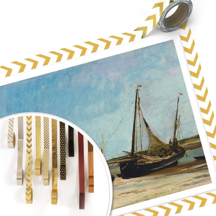 Produktbild Trenddeko Boote am Strand von Ètaples (30 x 24 cm)