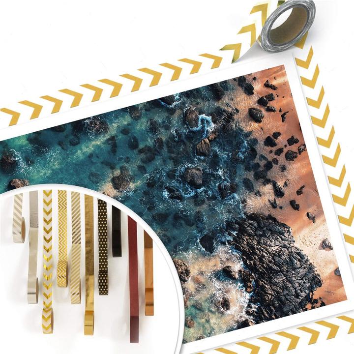 Produktbild Trenddeko Der Blick von oben: Rocky Beach (50 x 40 cm)