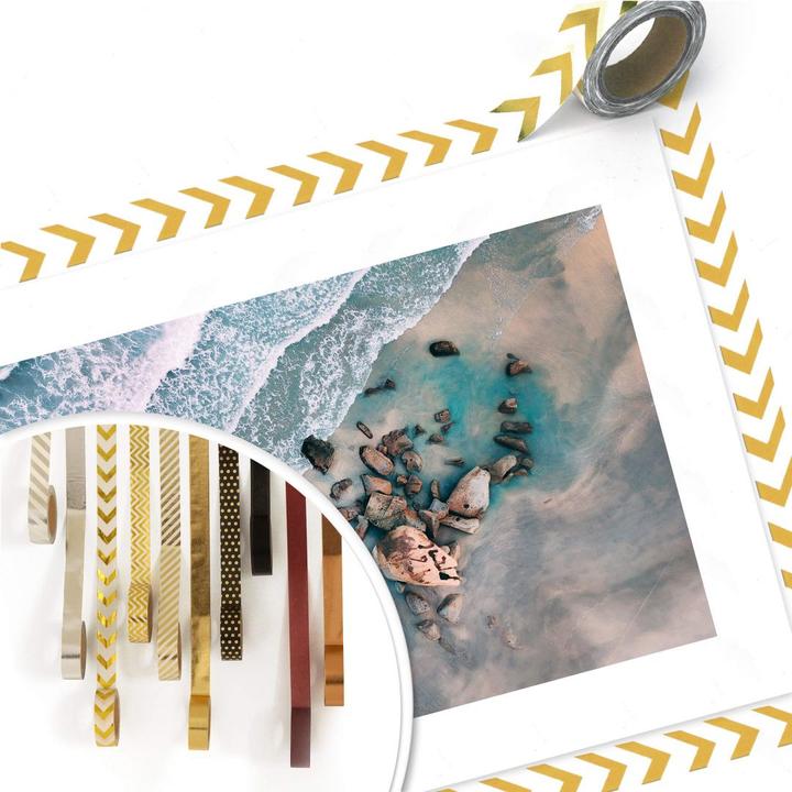 Image du produit Trenddeko La vue d'en haut : des pierres sur la plage (40 x 30 cm)