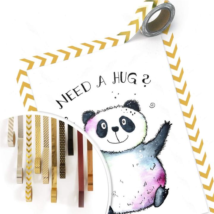 Image du produit Trenddeko panda heureux (40 x 50 cm)