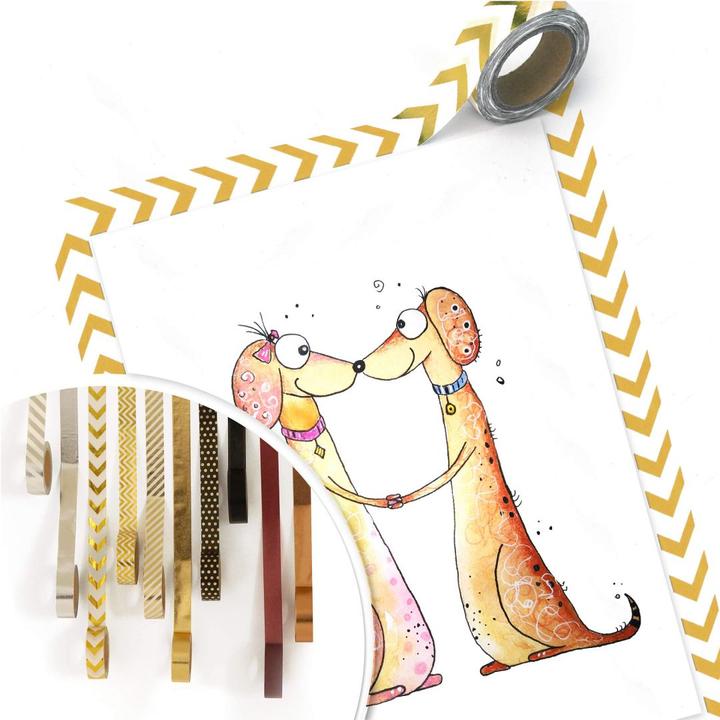 Actual product image Trenddeko Dachshunds in love (30 x 40 cm)