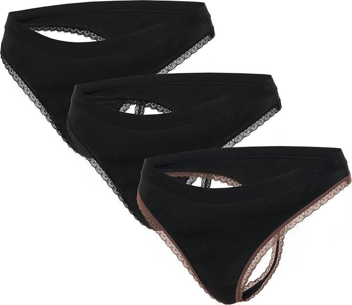 Produktbild FILA Woman String Elastic With Logo Pack Of 3 Pieces In (S, 3er Pack)