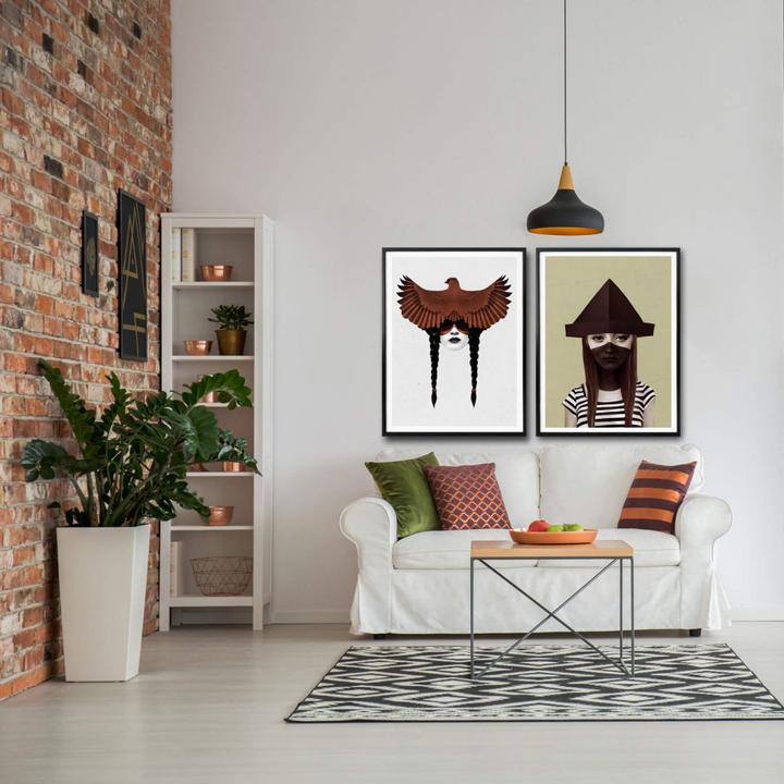 Immagine prodotto Trenddeko Ceci n'est pas un chapeau (50 x 60 cm)