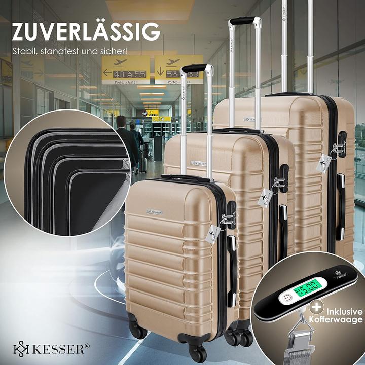 Immagine prodotto Kesser Set di valigie da 3 pezzi (120 l, M (50 - 90l), L (90 - 115l), XL (da 115l))