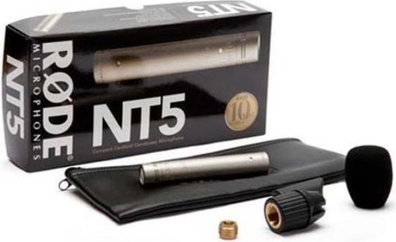 Actual product image RØDE NT5 S microphone with microphone stand and cable