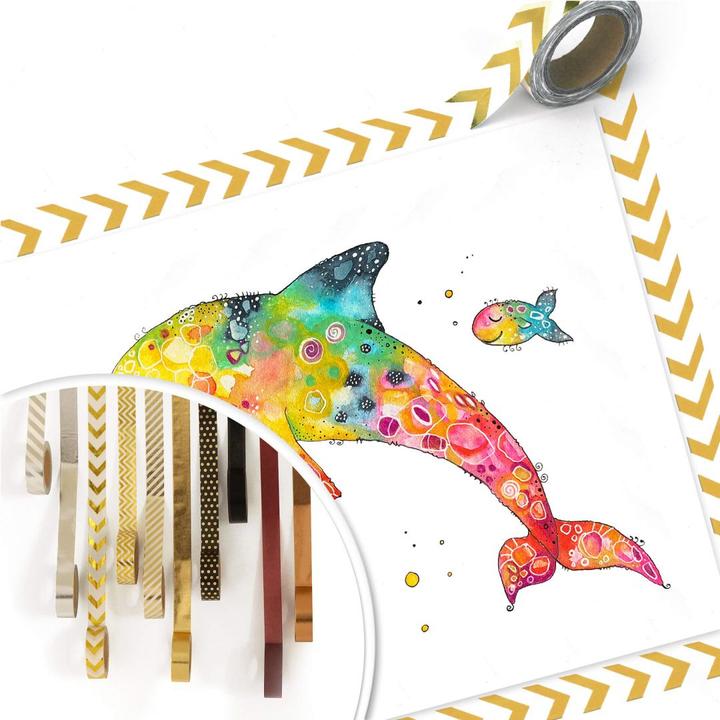 Actual product image Trenddeko dolphin (60 x 50 cm)
