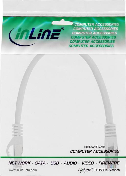 Produktbild InLine Patchkabel (SF/UTP, CAT5e, 0.25 m)