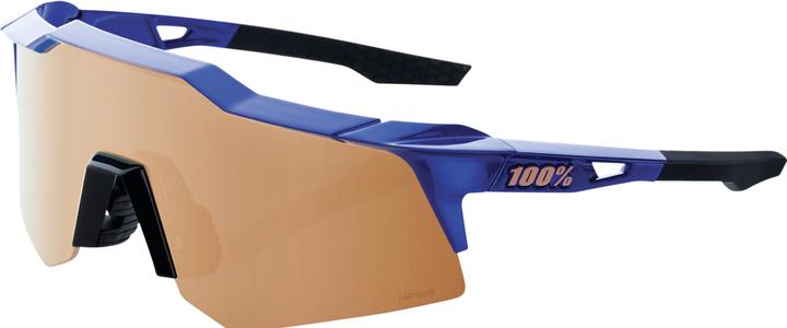 100% Brille Speedcraft XS Soft Tact (gloss cobalt blue, hiper copper mirror)