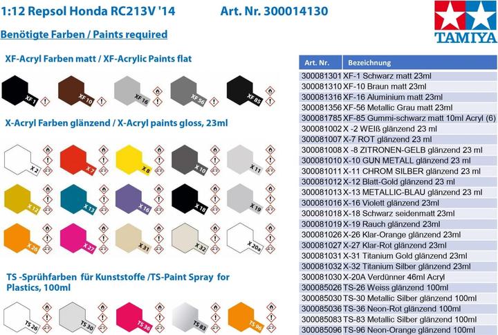 Produktbild Tamiya Repsol Honda RC213V 2014
