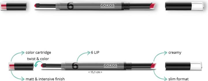 Actual product image Gokos Lipcreator (603 Heat Wave)