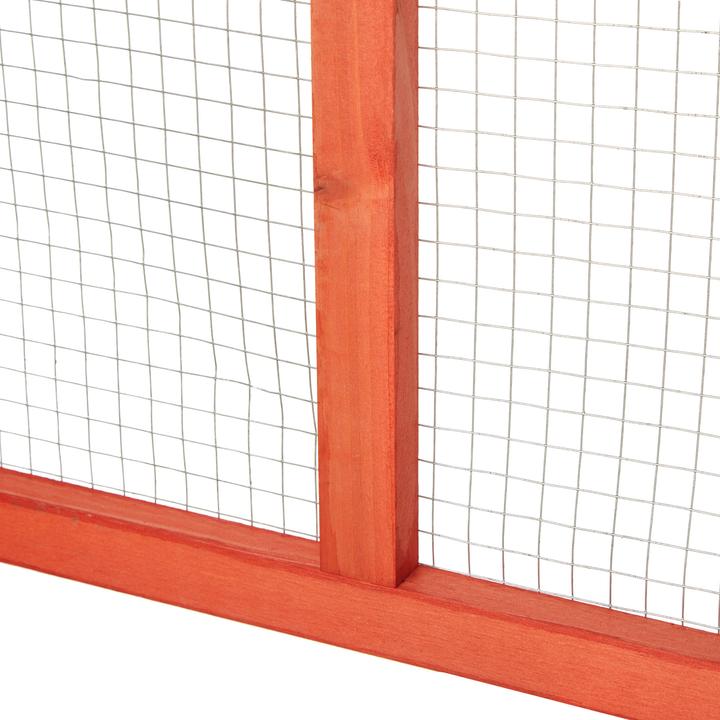 Immagine prodotto tectake Kaninchenstall mit 4 Türen 181x90x48cm