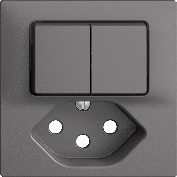 Actual product image Feller Cover set Kleinkombi.2-T/T13 dark gray