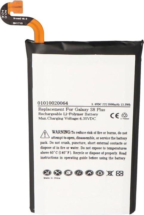 Produktbild AccuCell Akku Samsung Galaxy S8 Plus, EB-BG955ABA, EB-BG955ABE