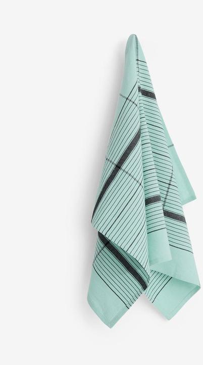 HAY - Linear Tea Towel W52 x L80 (Turquoise)