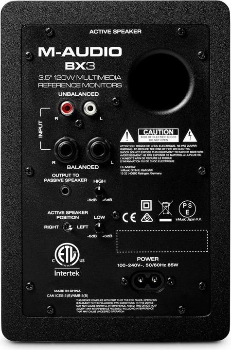 Actual product image M-Audio BX3 (Active, Pair, 2x 25 W)