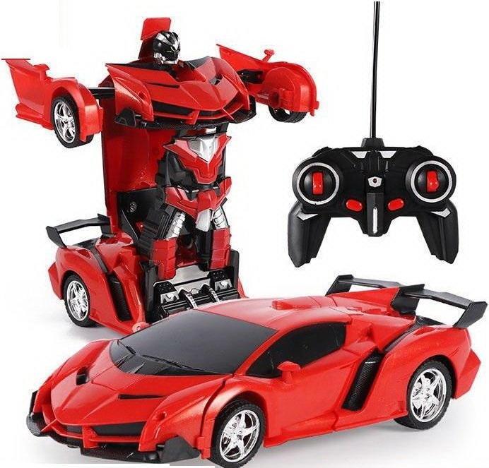 Produktbild Lean Toys Auto Robot Transformers 2in1 Fernbedienung R/C rot