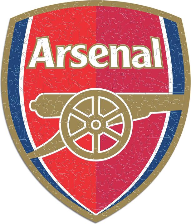 Actual product image Iconic Arsenal FC - Logo - Wooden Puzzle Size M (270 pieces) (270 pieces)