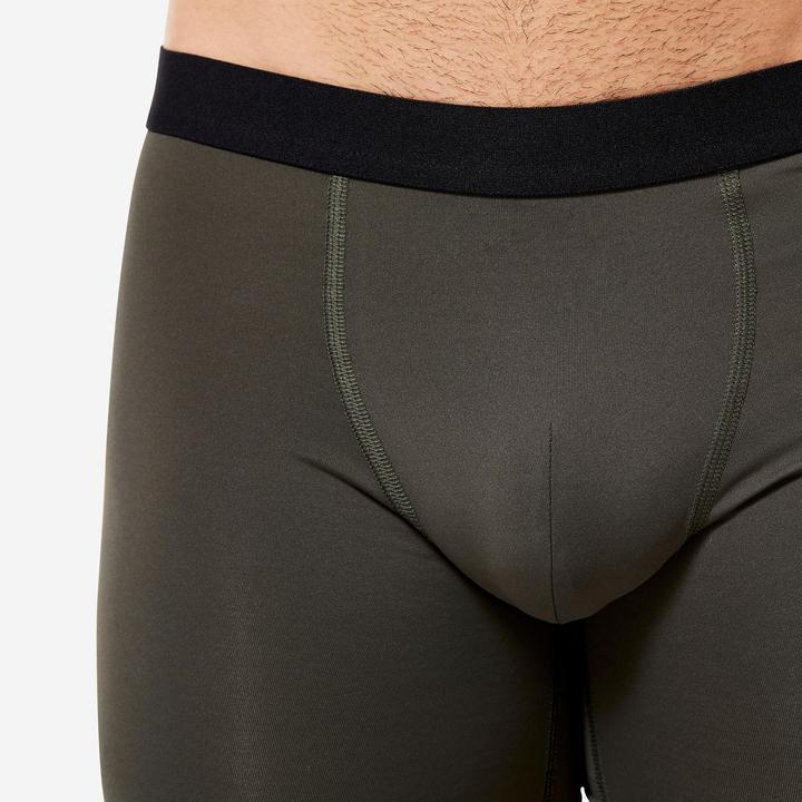 Produktbild Decathlon Funktionsunterhose Boxershorts Herren atmungsaktiv 3er Pack - navy/blau/khaki (M, 3er Pack)