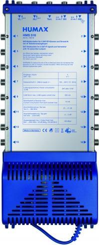 Nutritional values and ingredients Humax Multiswitch for 16 participants (Multi switch)