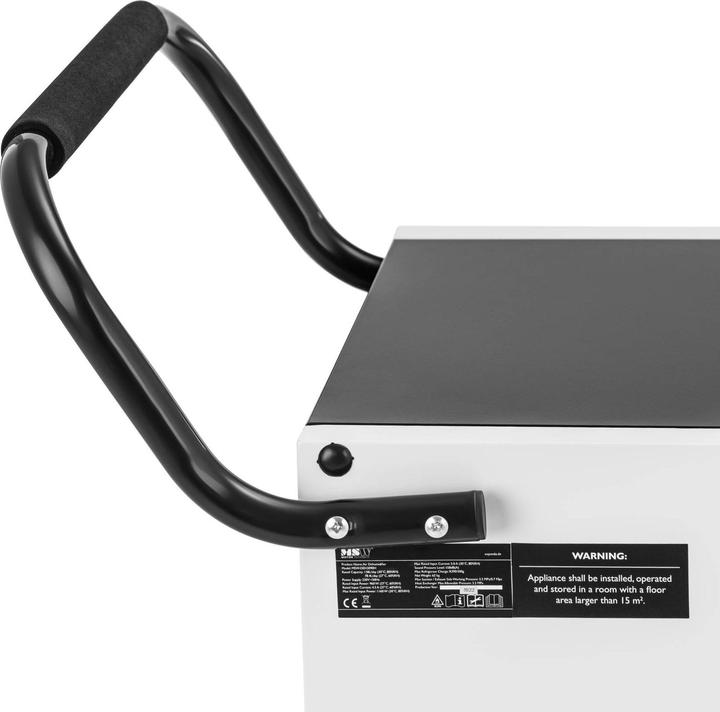 Actual product image MSW Dehumidifier - 138 l / 24 h - 70 - 100 m² - 1129 m³/h - with handle (100 m², 138 l/24h)