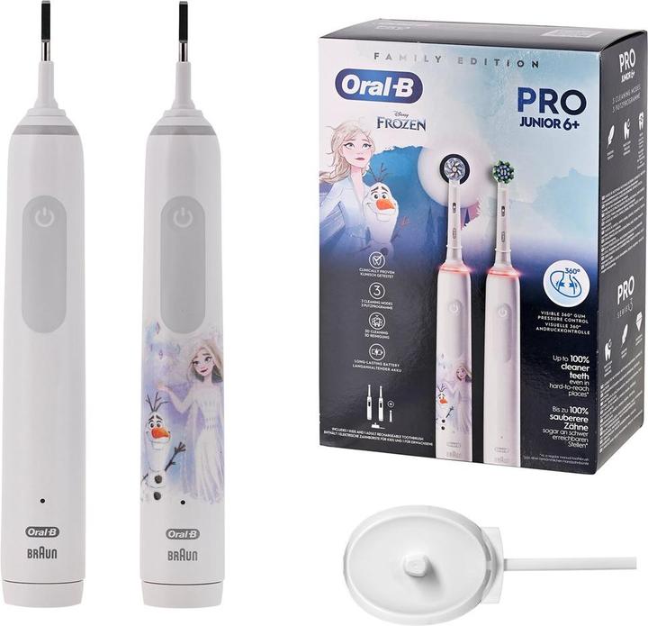 Image du produit Oral-B Pro 3 3000 White+ Junior Frozen (Brosse à dents oscillo-rotative)