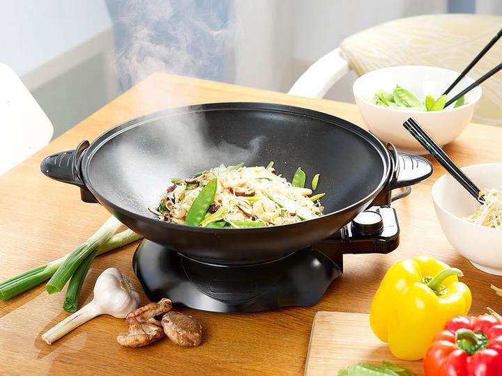 Immagine prodotto Rosenstein & Söhne Wok elettrico con termostato e rivestimento antiaderente