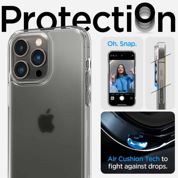 Actual product image Spigen Ultra Hybrid Case for Apple iPhone 14 Pro - frost clear (Apple iPhone 14 Pro)