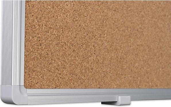 Actual product image eurokraft basic pin board, natural cork, WxH 900 x 600 mm. (Bulletin board, 60 x 90 cm)