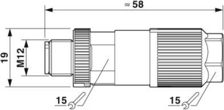 Image du produit Phoenix Contact M12 SPEEDCON, X-coded,8W, Ethernet CAT6A
