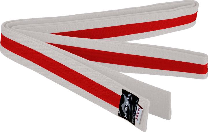 Actual product image Ju-Sports Budo belt white/red/white
