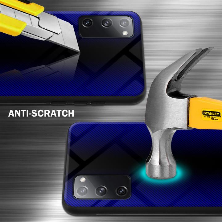 Produktbild Cadorabo TPU Hülle für Samsung Galaxy S20 FE mit gestreiftem Glas (Samsung Galaxy S20 FE)