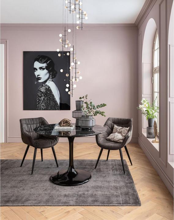 Produktbild Kare Design Tisch Solo Marble Schwarz Ø 110cm (110 x 110 x 75 cm)