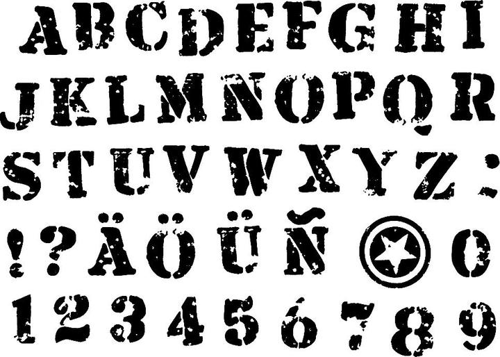 Produktbild Aladine Stempel-Set "Buchstaben & Zahlen"
