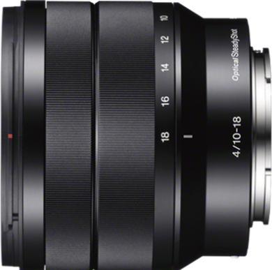 Actual product image Sony E 10-18mm f/4.0 OSS E-Mount (Sony E, APS-C / DX)