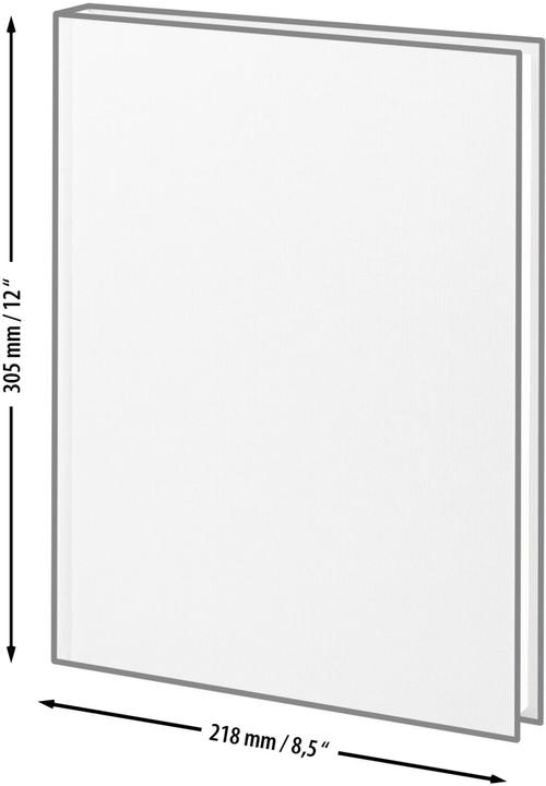 Actual product image Rössler Notebook A4 96 sheets taupe (A4, Plain)