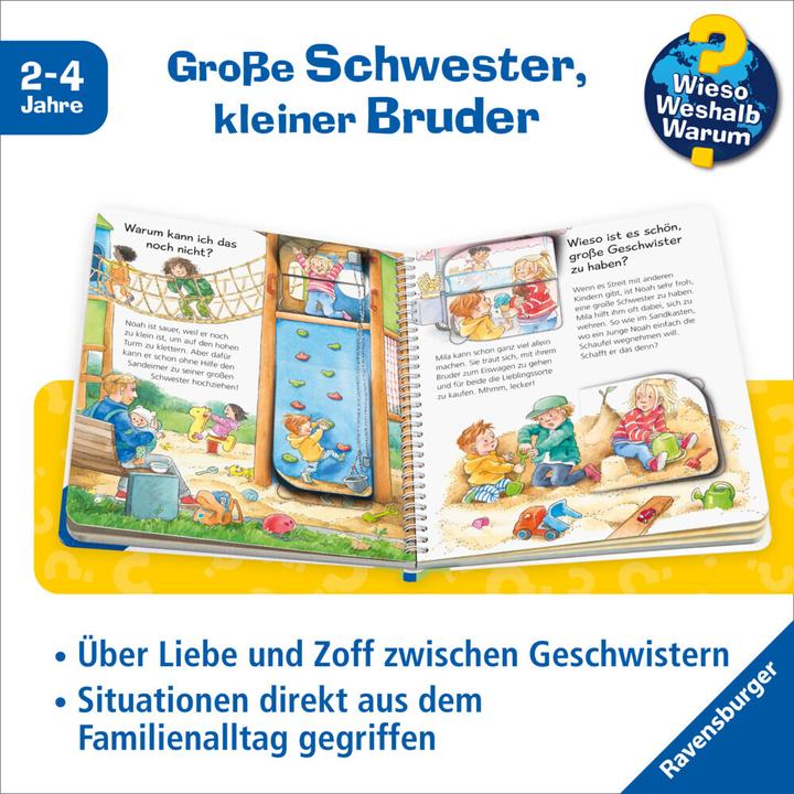 Immagine prodotto Ravensburger Wieso? Weshalb? Warum? junior, Band 29: Wir sind Geschwister (Tedesco, Andrea Erne, 2023)