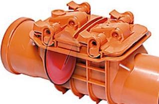 Kessel Staufix single backwater valve, with 1 plastic flap DN 100