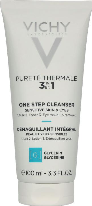 Actual product image Vichy Laboratoires One Step Cleanser Sensitive Skin 3.3oz / 100ml (Cleansing lotion, 100 ml)