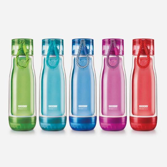 Produktbild ZOKU Trinkflasche Glass Core 475ml Red (0.48 l)